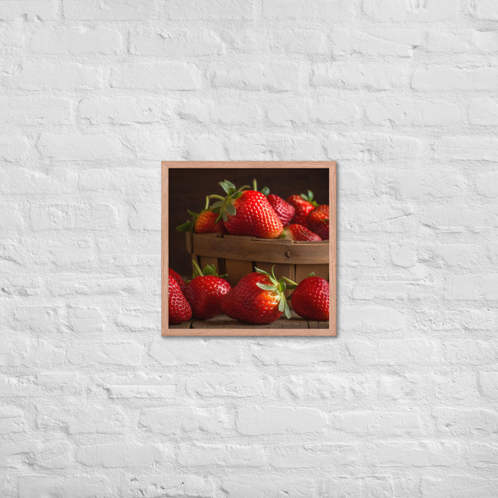 Juicy Red Delight Framed poster 🤤 from Yumify.AI