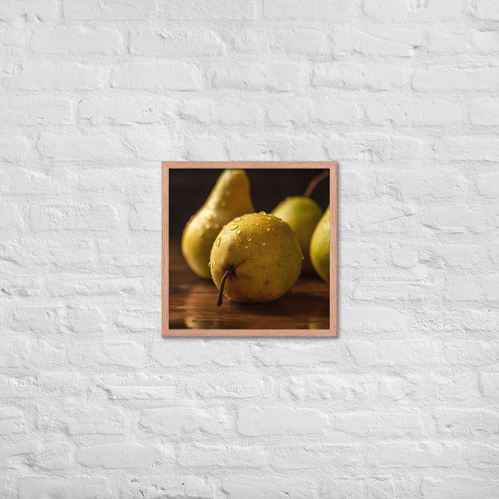 Golden Delicious Pears Framed poster 🤤 from Yumify.AI