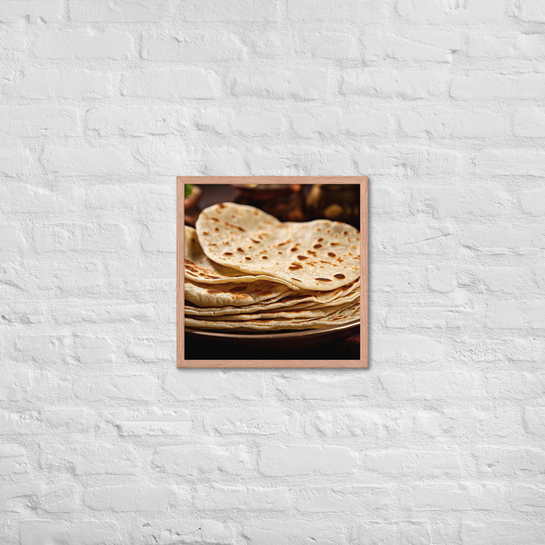 Chapati Framed poster 🤤 from Yumify.AI