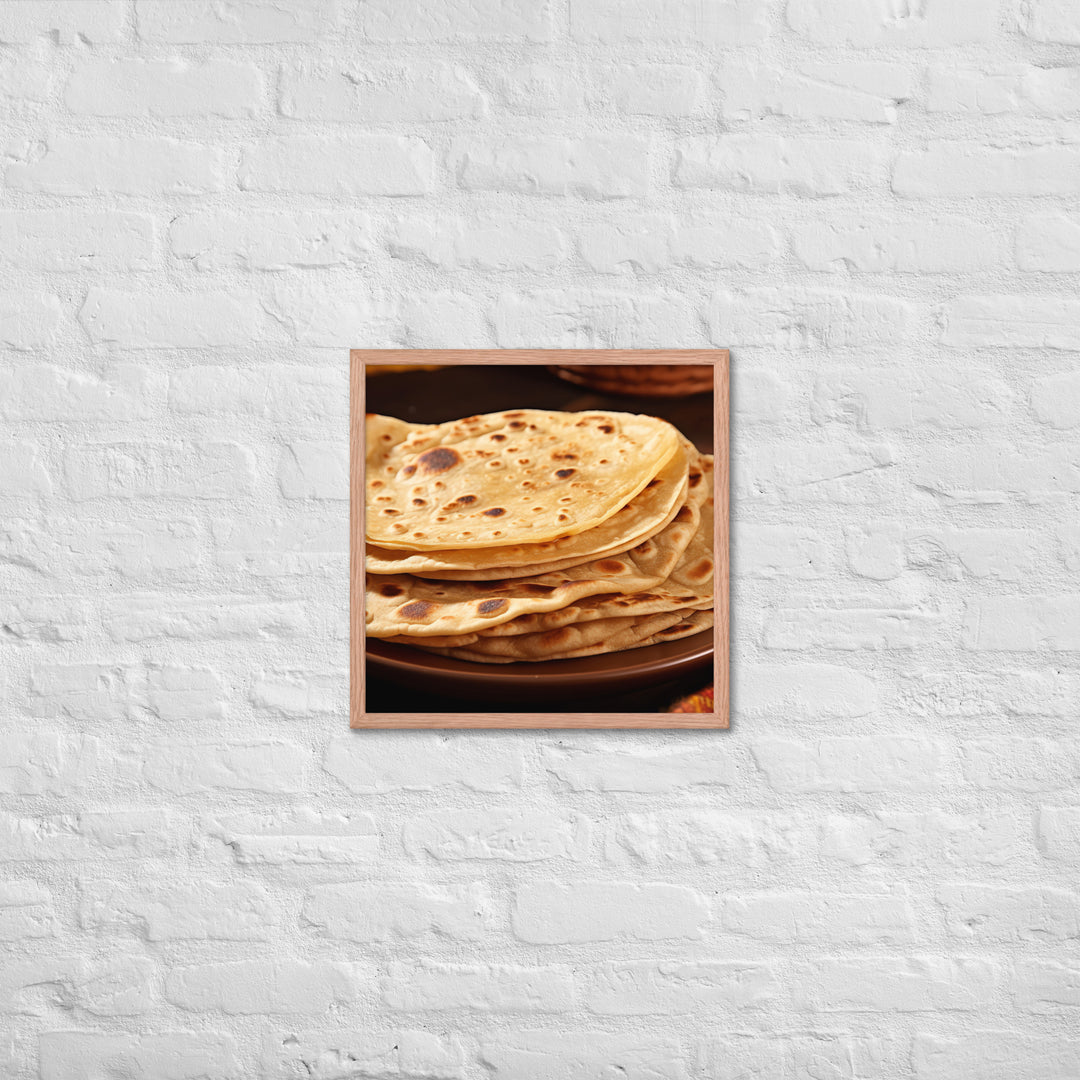 Chapati Framed poster 🤤 from Yumify.AI