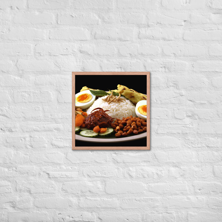 Nasi Lemak Framed poster 🤤 from Yumify.AI