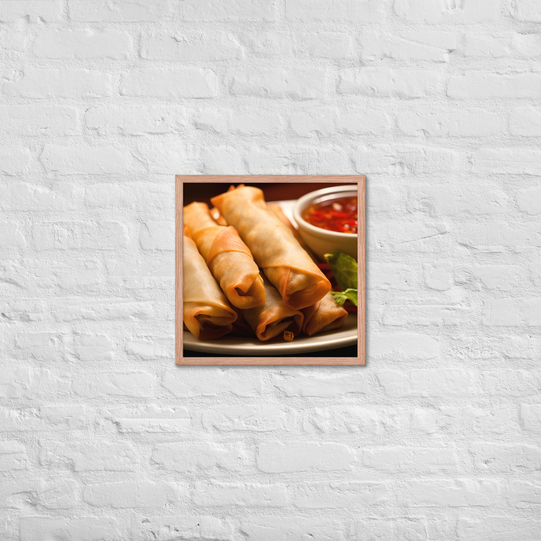 Lumpia Framed poster 🤤 from Yumify.AI