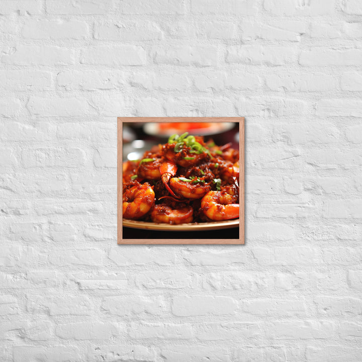 Sambal Goreng Udang Framed poster 🤤 from Yumify.AI