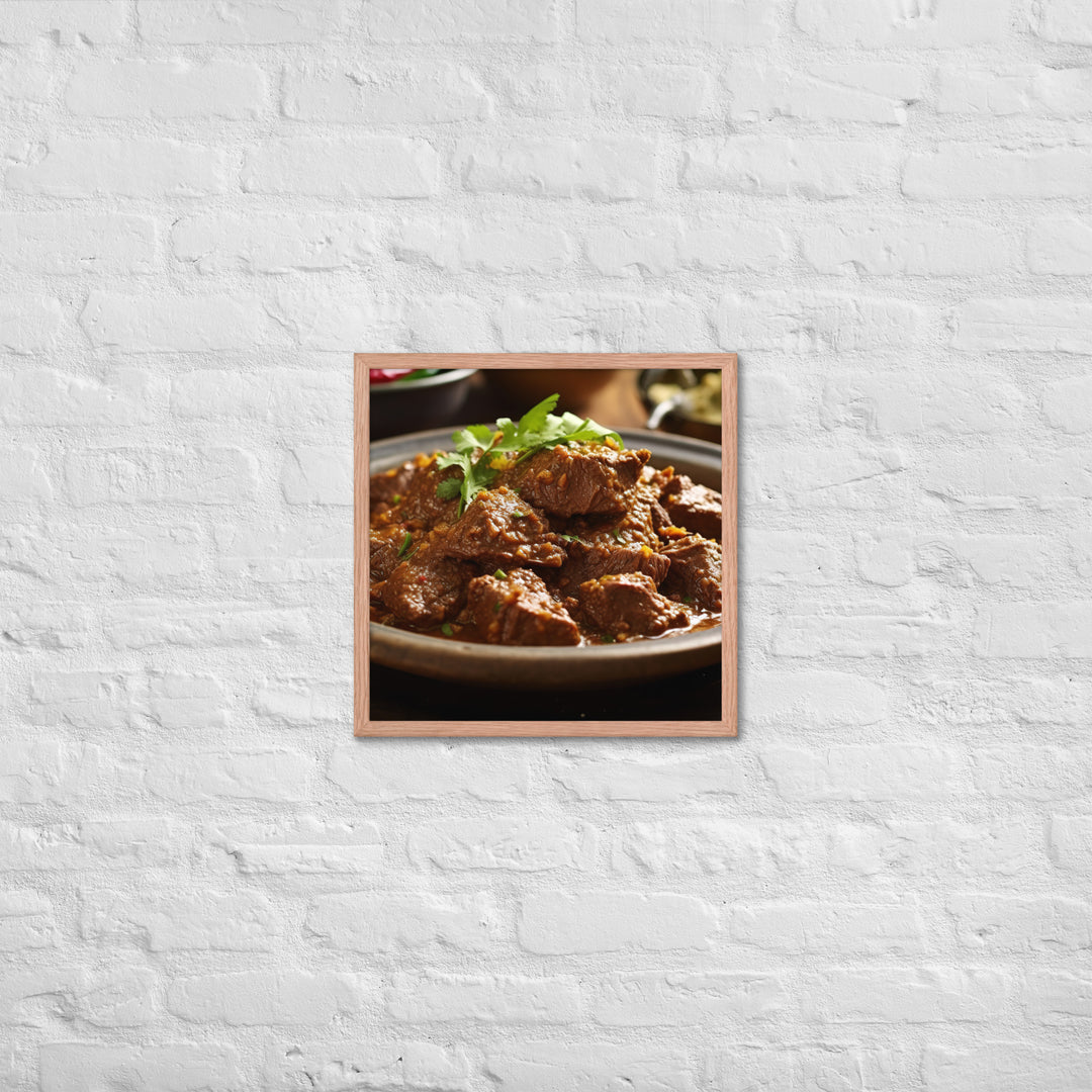 Rendang Framed poster 🤤 from Yumify.AI