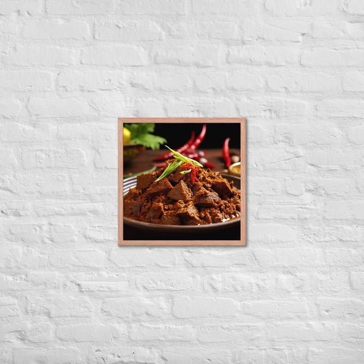 Rendang Framed poster 🤤 from Yumify.AI