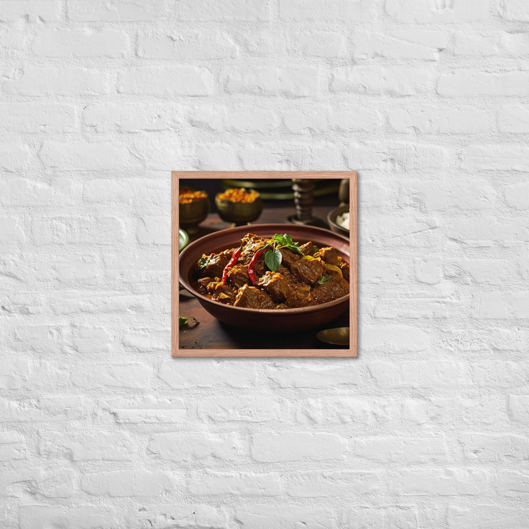 Rendang Framed poster 🤤 from Yumify.AI