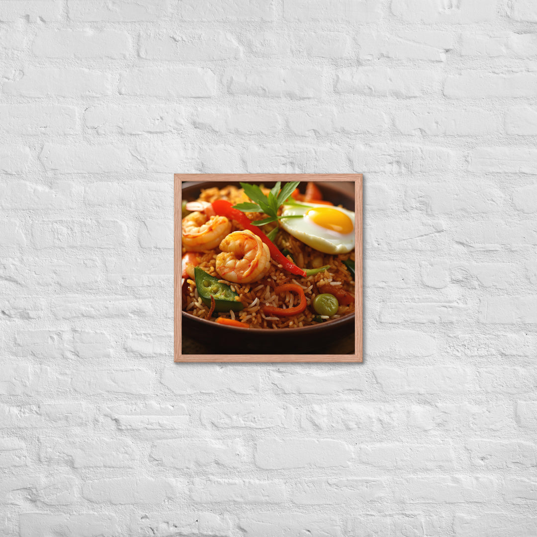 Nasi Goreng Framed poster 🤤 from Yumify.AI