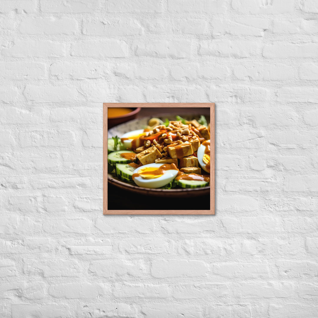 Gado Gado Framed poster 🤤 from Yumify.AI