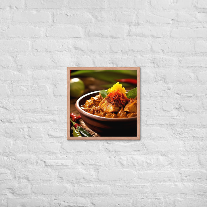 Rendang Framed poster 🤤 from Yumify.AI