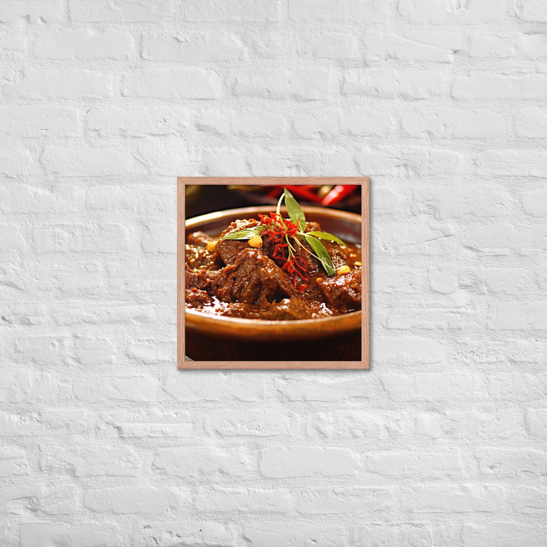 Rendang Framed poster 🤤 from Yumify.AI