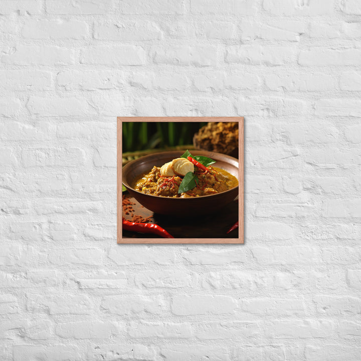 Rendang Framed poster 🤤 from Yumify.AI