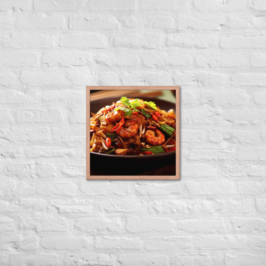 Char Kway Teow Framed poster 🤤 from Yumify.AI