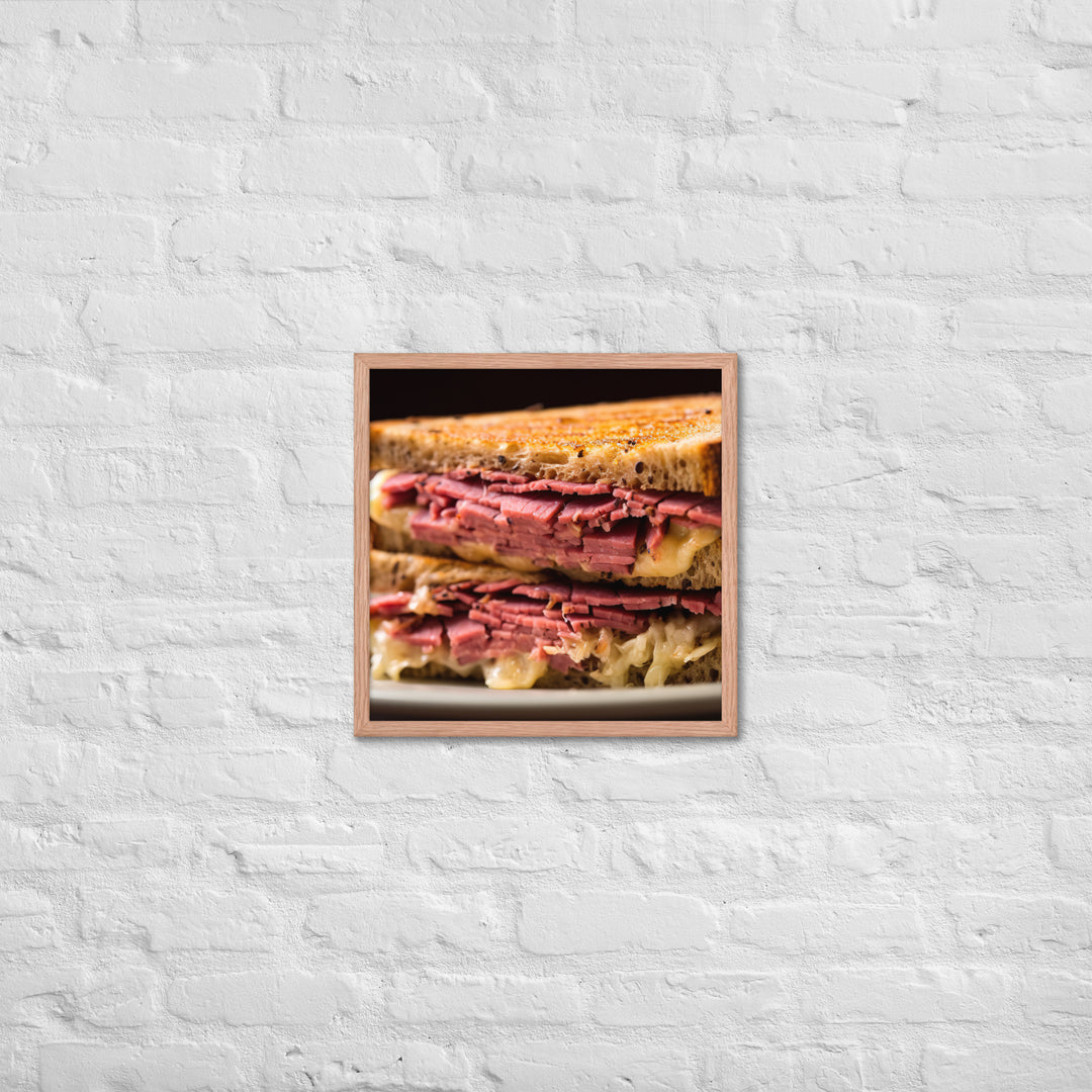 Reuben Sandwich Framed poster 🤤 from Yumify.AI