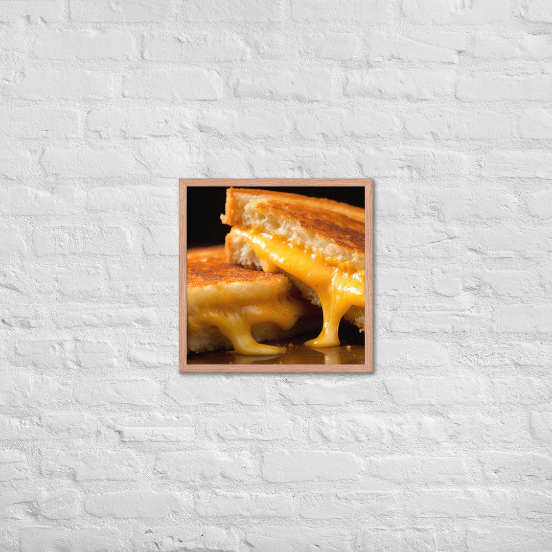 Grilled Cheese Sandwich Framed poster 🤤 from Yumify.AI