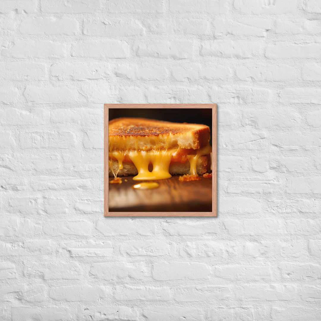 Grilled Cheese Sandwich Framed poster 🤤 from Yumify.AI