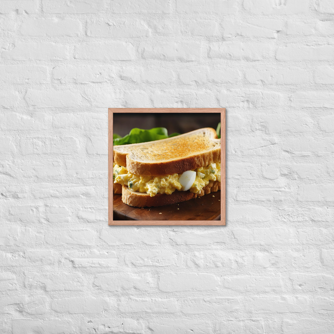 Egg Salad Sandwich Framed poster 🤤 from Yumify.AI