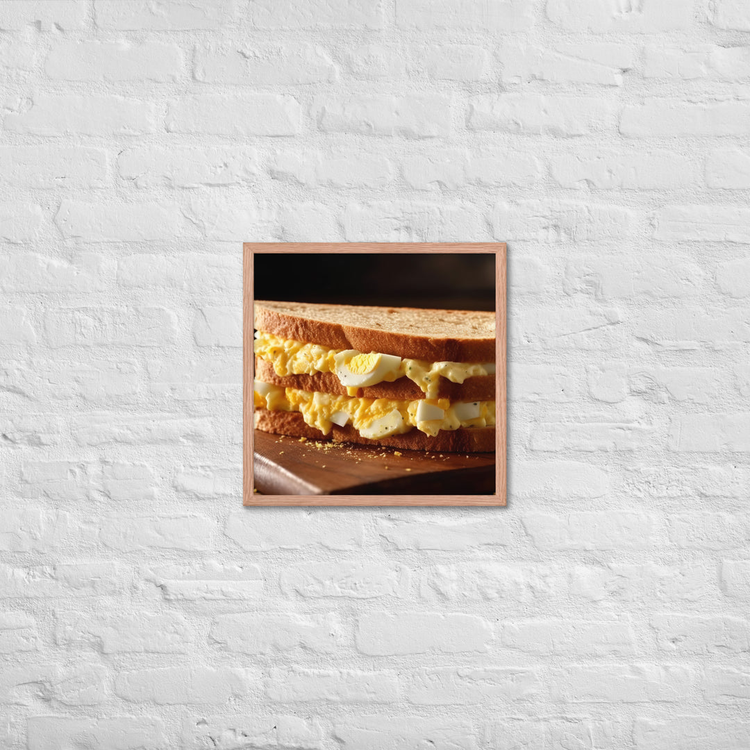 Egg Salad Sandwich Framed poster 🤤 from Yumify.AI