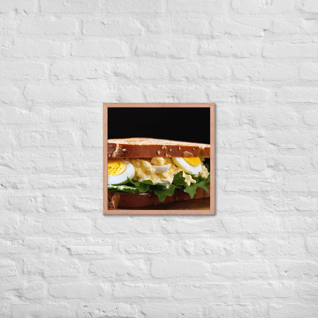 Egg Salad Sandwich Framed poster 🤤 from Yumify.AI