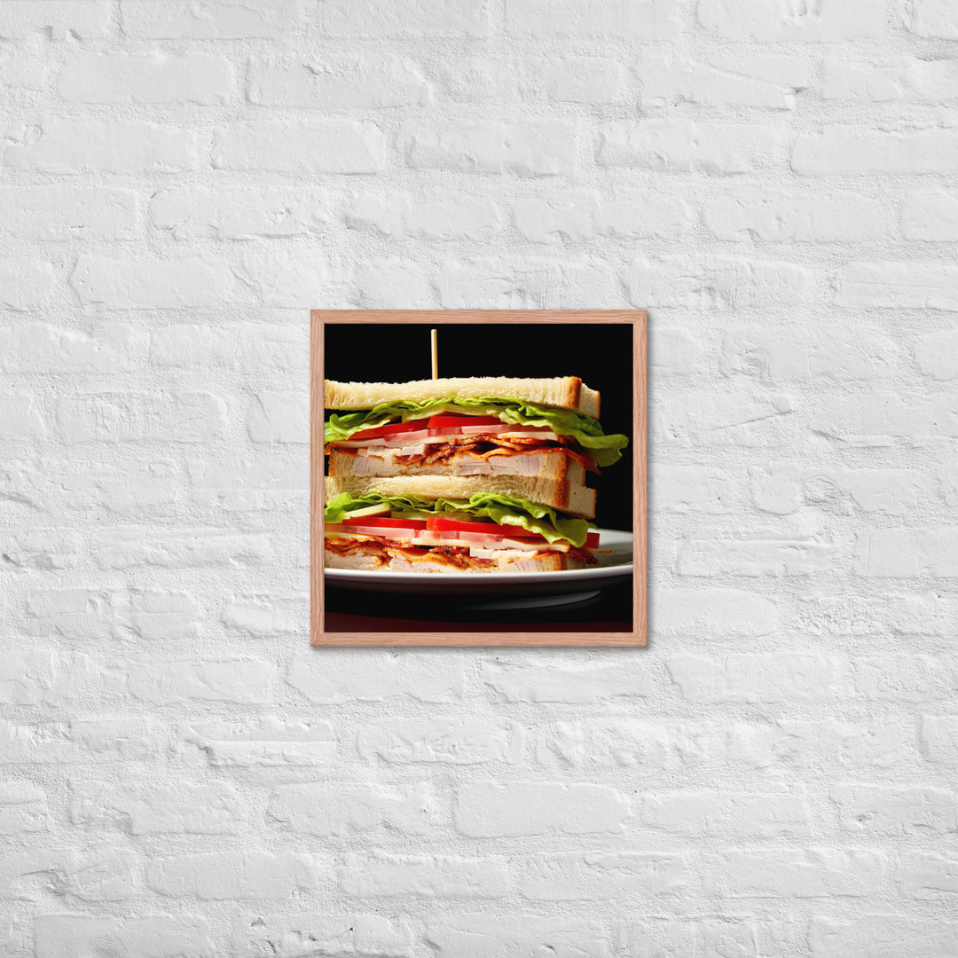 Club Sandwich Framed poster 🤤 from Yumify.AI