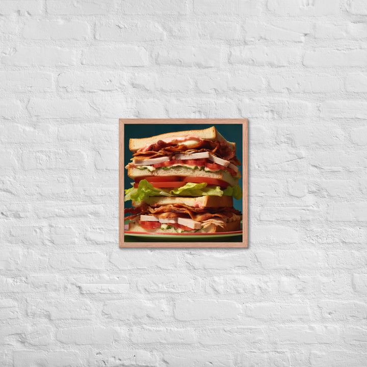 Club Sandwich Framed poster 🤤 from Yumify.AI