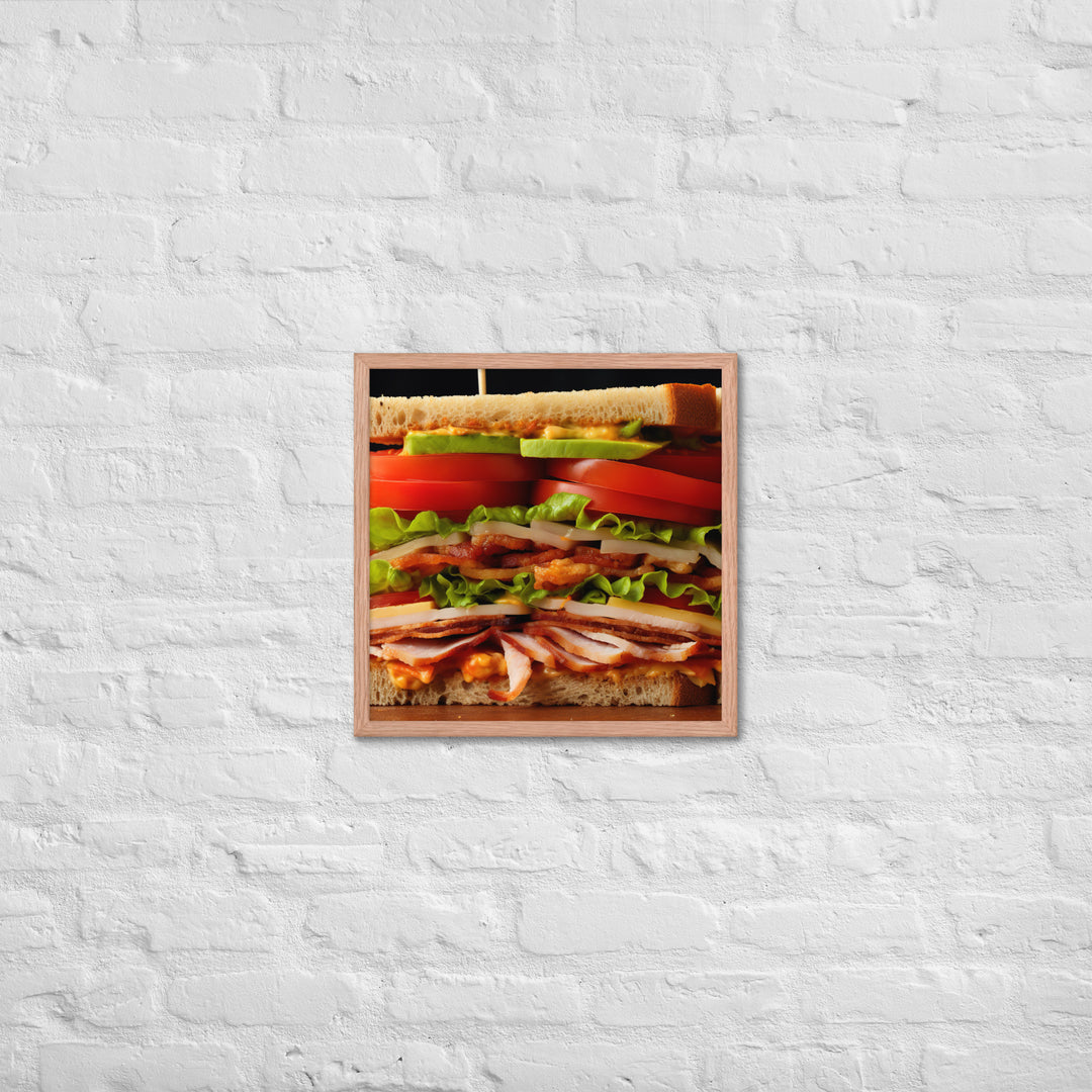 Club Sandwich Framed poster 🤤 from Yumify.AI