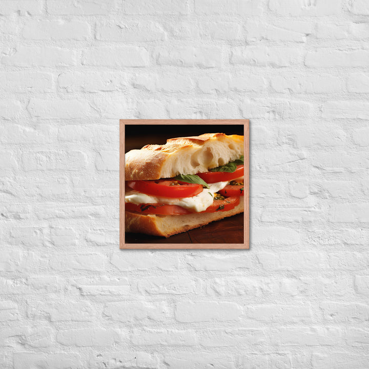 Caprese Sandwich Framed poster 🤤 from Yumify.AI