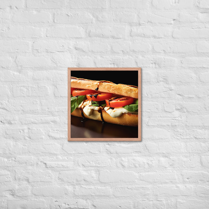 Caprese Sandwich Framed poster 🤤 from Yumify.AI