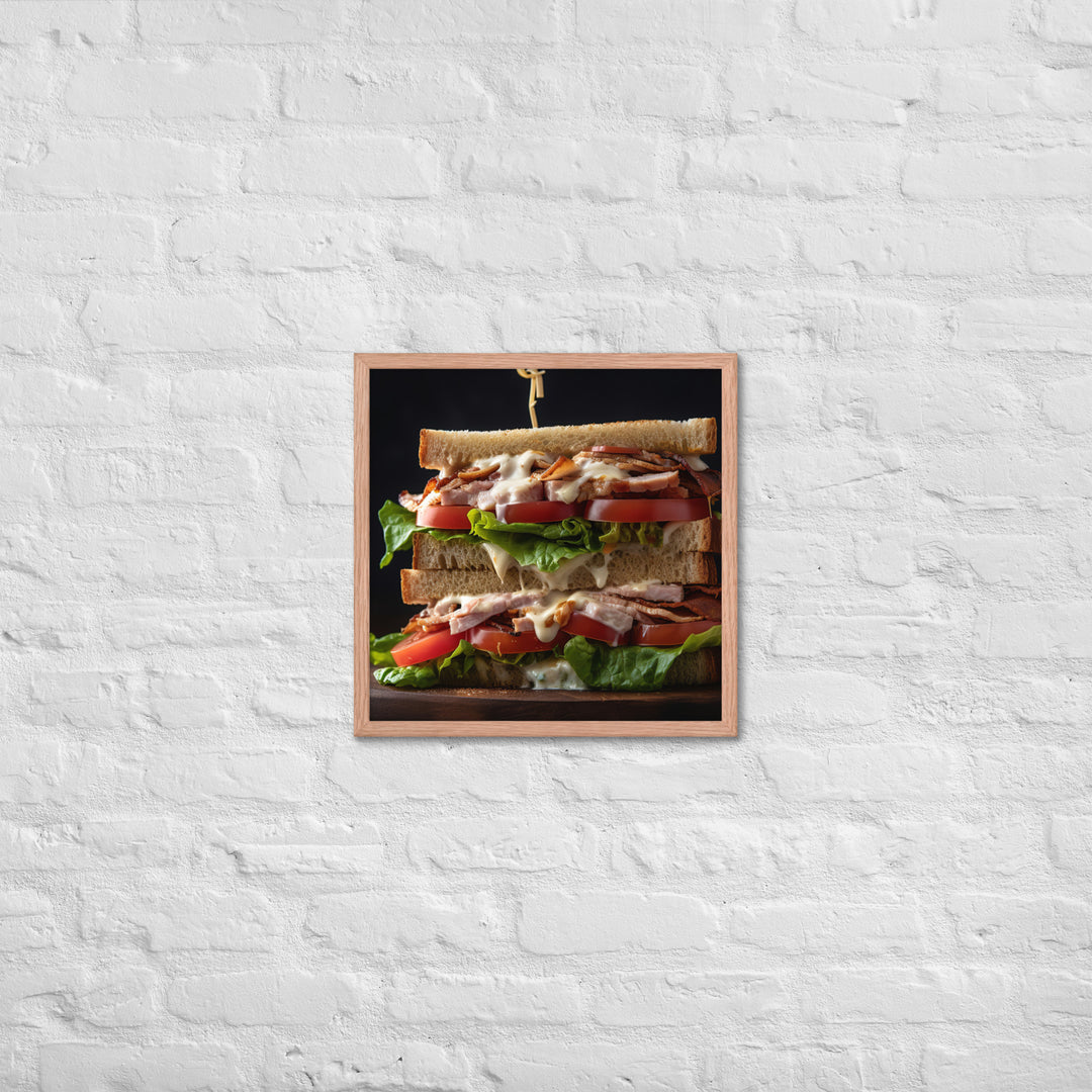 The Ultimate Club Sandwich Framed poster 🤤 from Yumify.AI