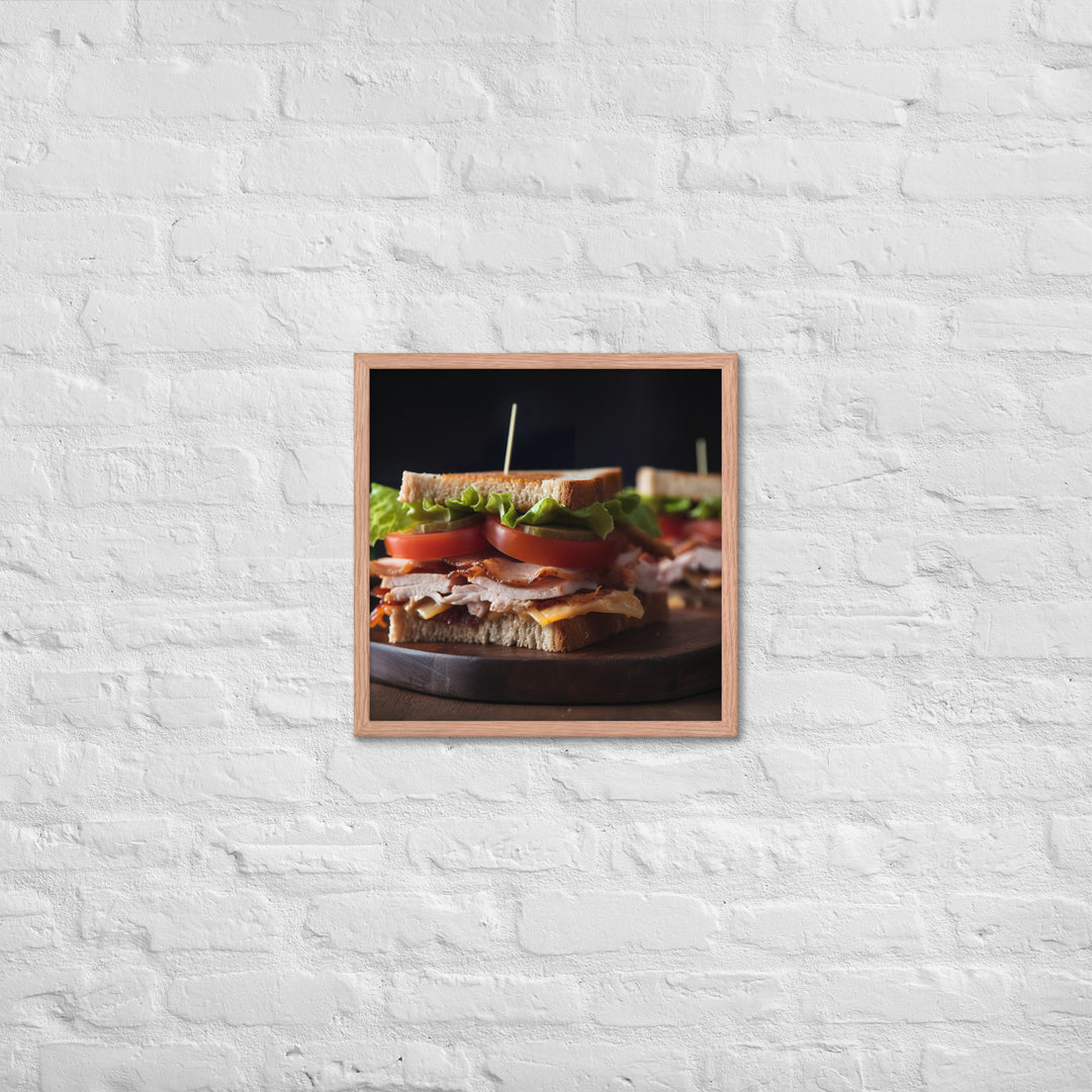 The Classic Club Sandwich Framed poster 🤤 from Yumify.AI