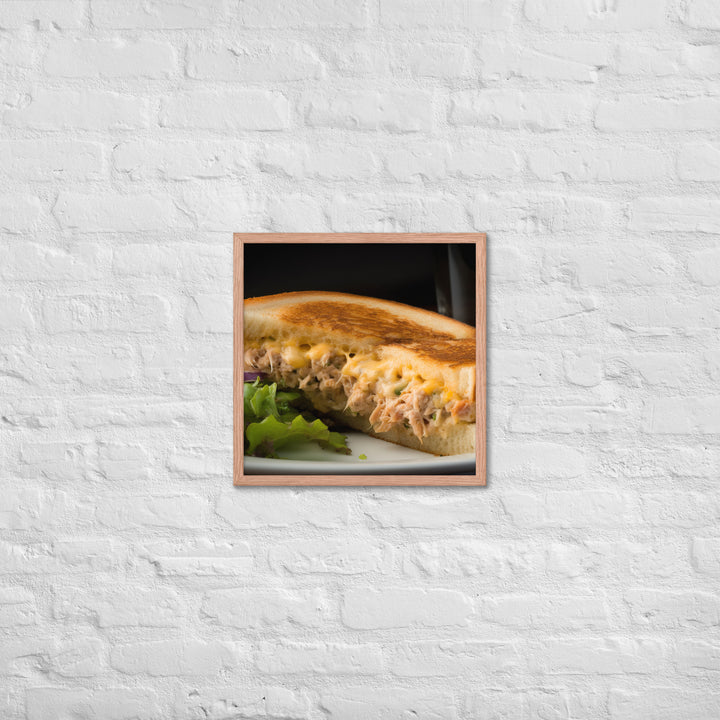 Mouthwatering Tuna Melt Framed poster 🤤 from Yumify.AI