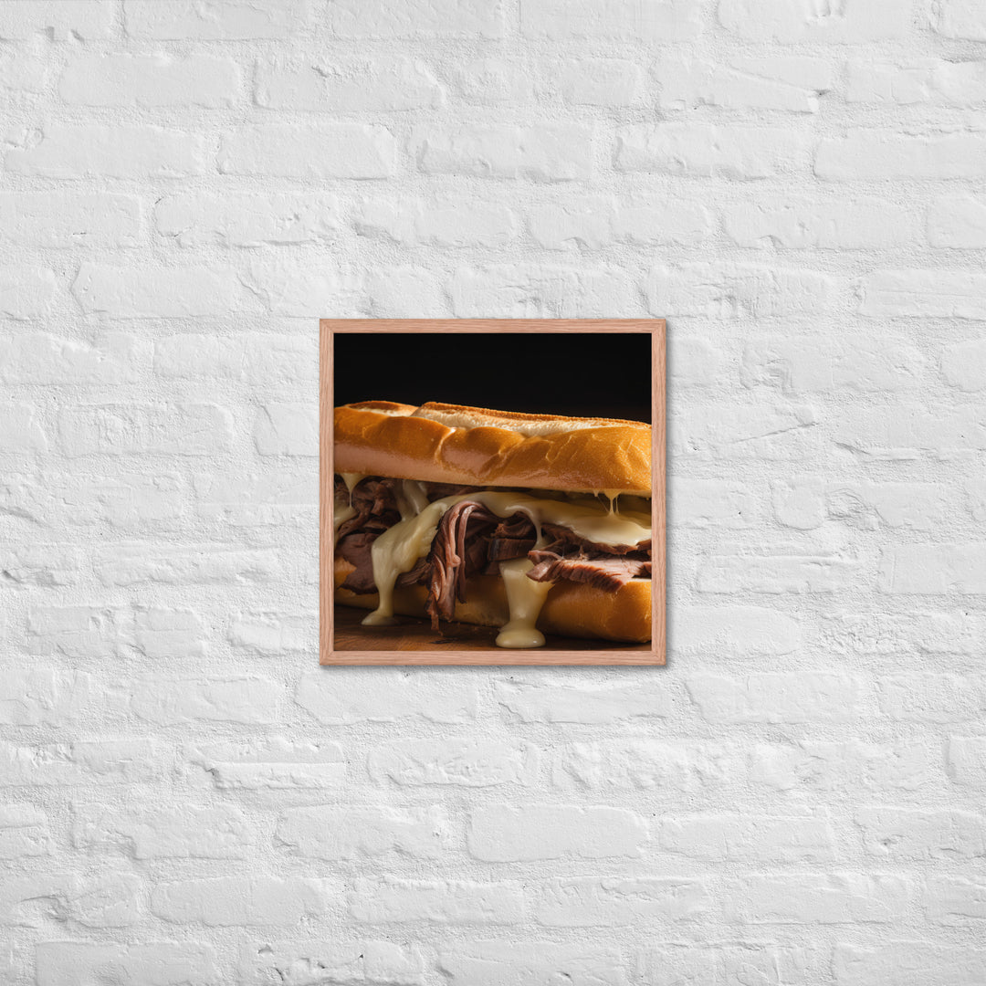 Classic French Dip Sandwich Framed poster 🤤 from Yumify.AI