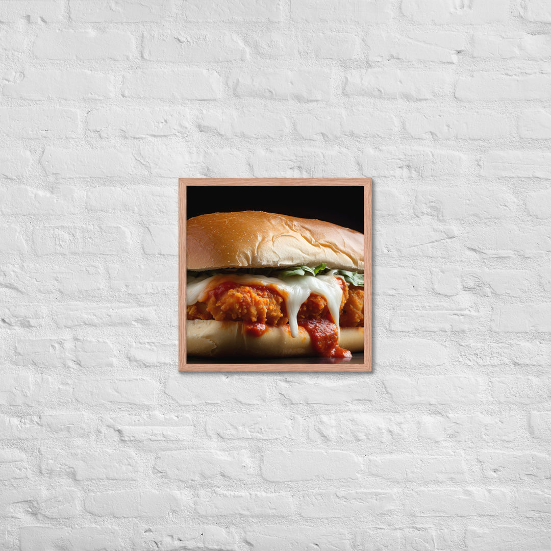 Classic Chicken Parmesan Hero Framed poster 🤤 from Yumify.AI