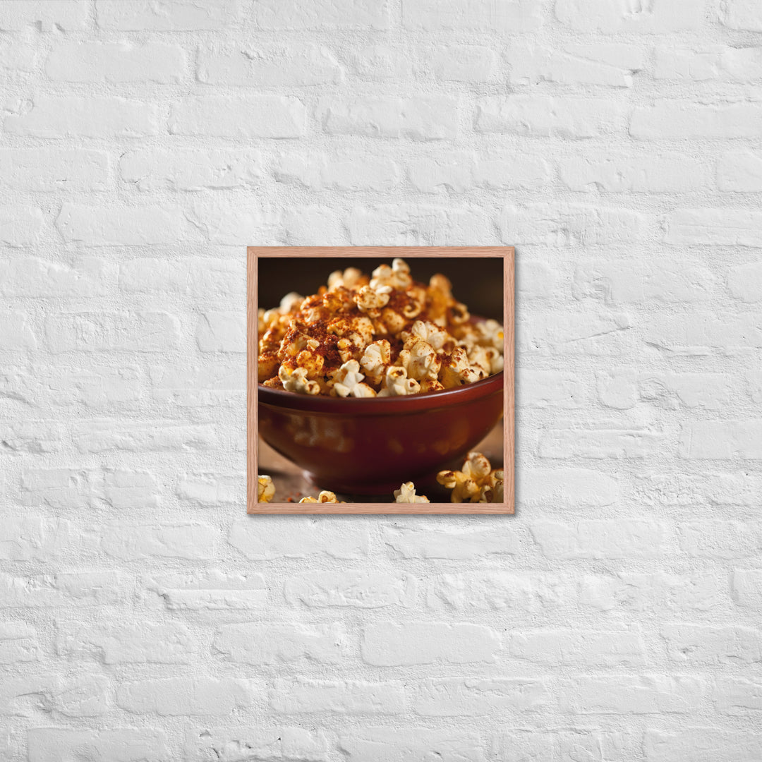 Spicy Popcorn Framed poster 🤤 from Yumify.AI