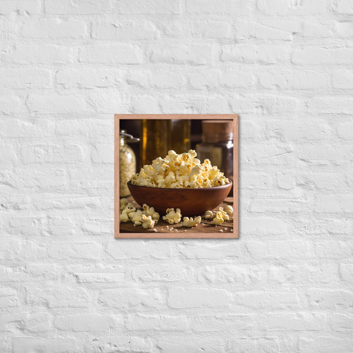 Garlic Parmesan Popcorn Framed poster 🤤 from Yumify.AI