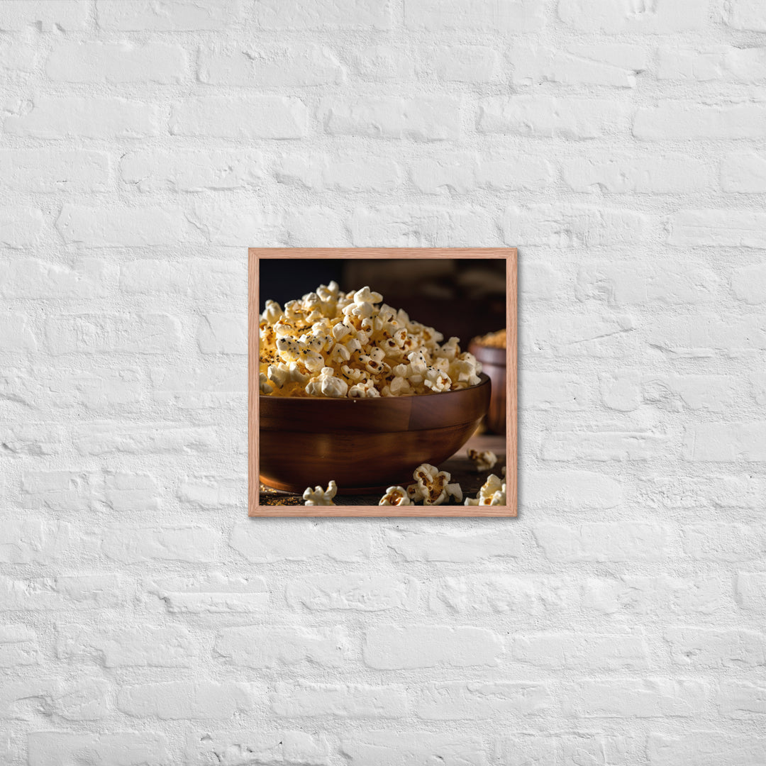 Garlic Parmesan Popcorn Framed poster 🤤 from Yumify.AI