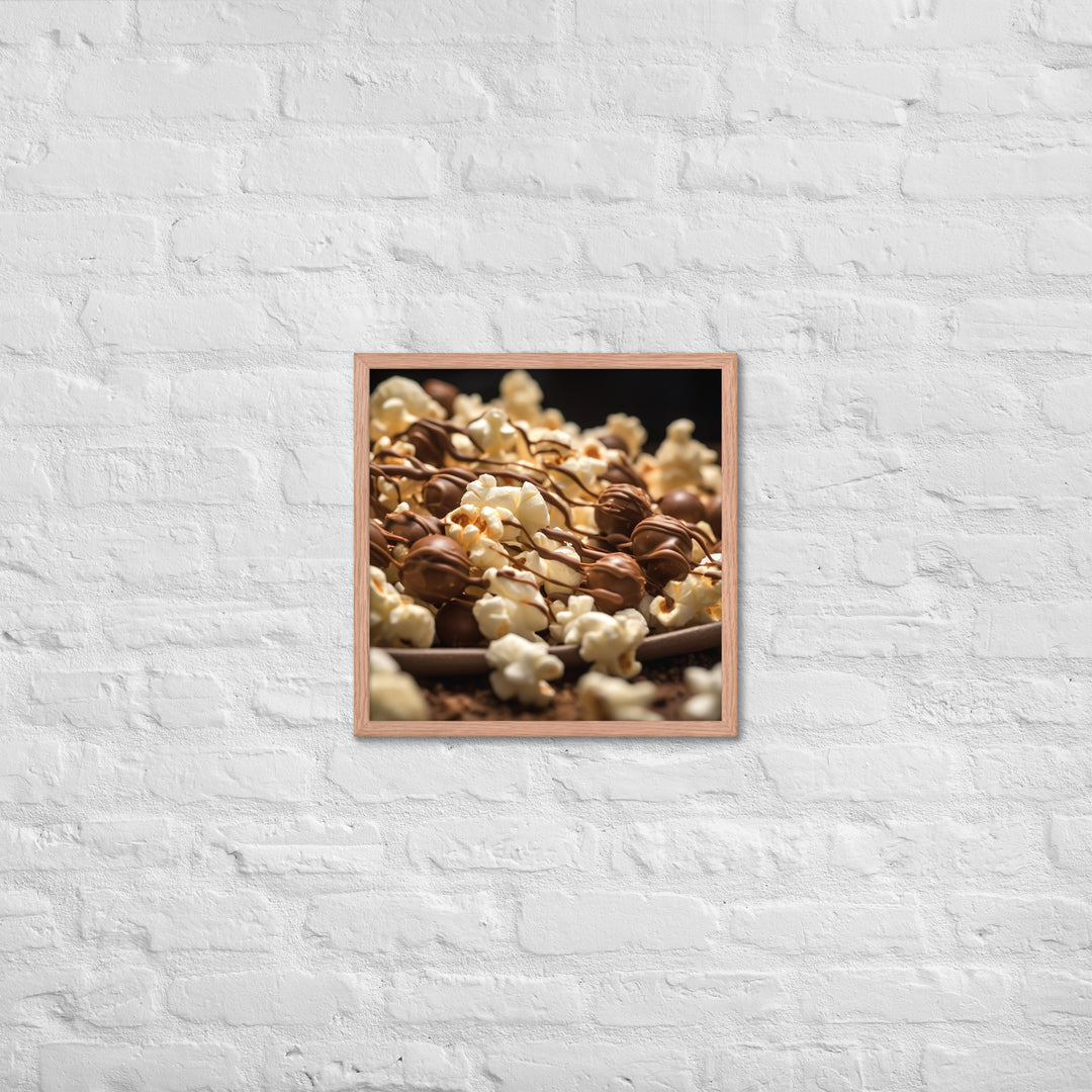 Chocolate Popcorn Framed poster 🤤 from Yumify.AI