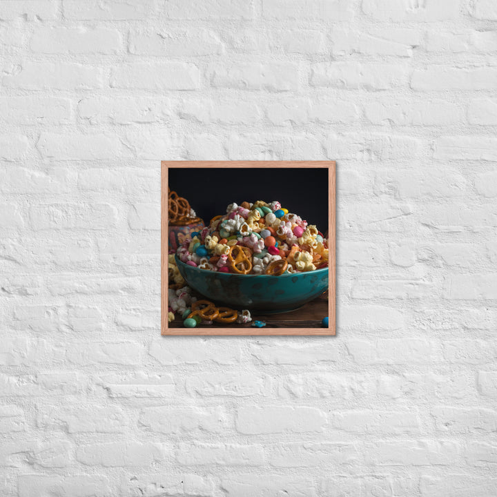 Popcorn Party Mix Framed poster 🤤 from Yumify.AI