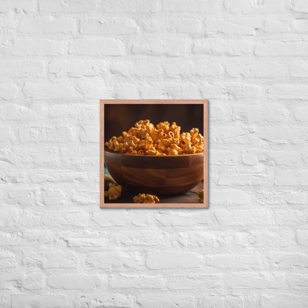 Caramel Popcorn Crunch Framed poster 🤤 from Yumify.AI