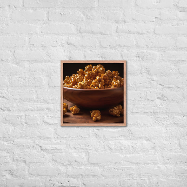 Caramel Popcorn Crunch Framed poster 🤤 from Yumify.AI