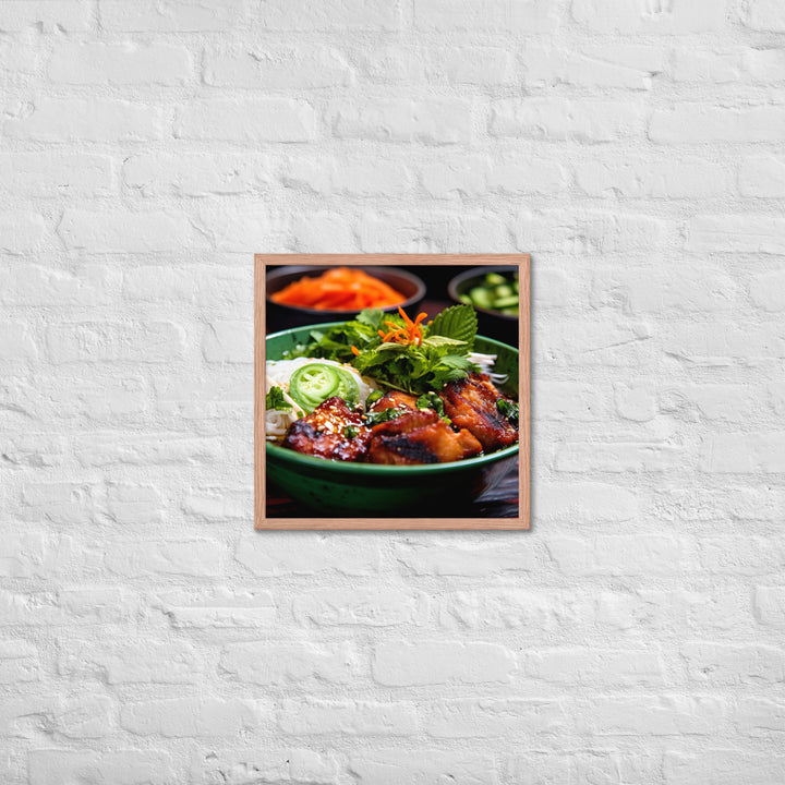 Bun Cha Framed poster 🤤 from Yumify.AI