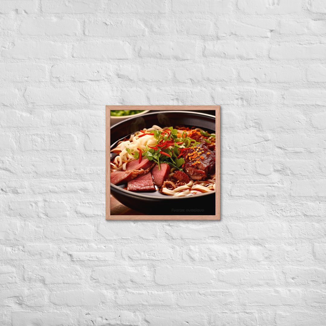 Bun Bo Hue Framed poster 🤤 from Yumify.AI