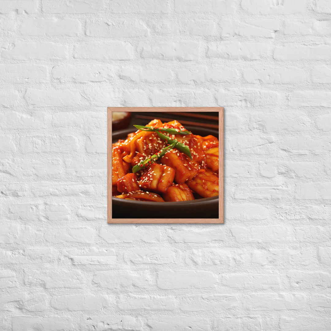 Tteokbokki Framed poster 🤤 from Yumify.AI