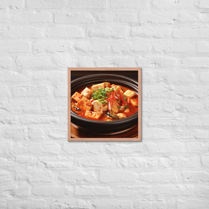 Sundubu Jjigae Framed poster 🤤 from Yumify.AI