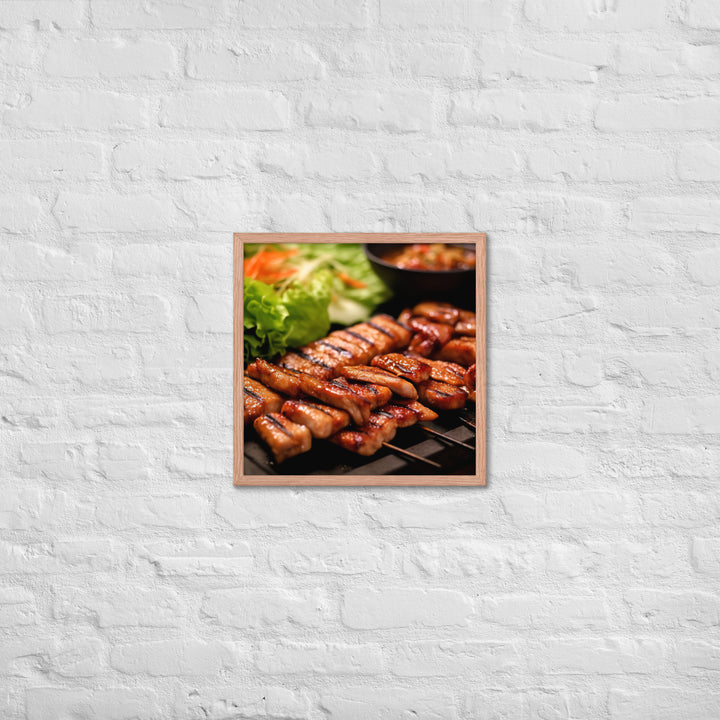 Samgyeopsal Framed poster 🤤 from Yumify.AI