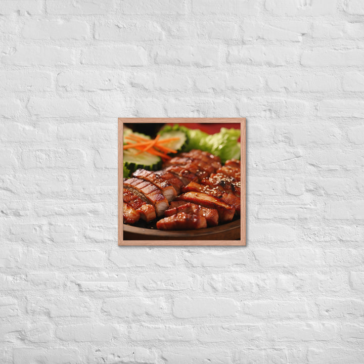 Samgyeopsal Framed poster 🤤 from Yumify.AI