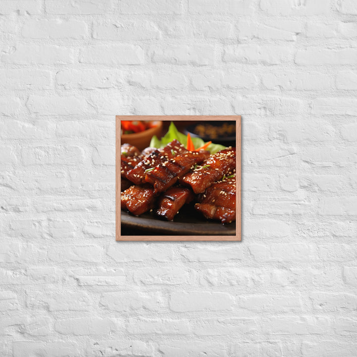 Korean BBQ Framed poster 🤤 from Yumify.AI