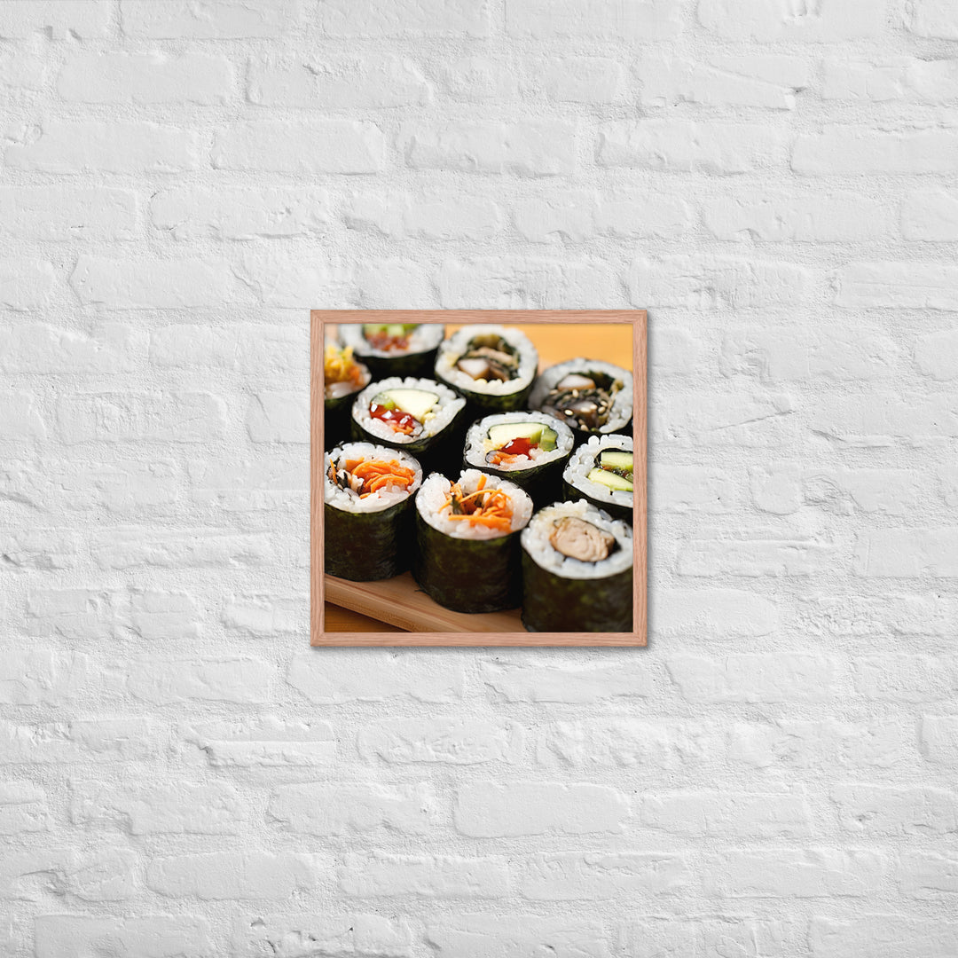 Kimbap Framed poster 🤤 from Yumify.AI