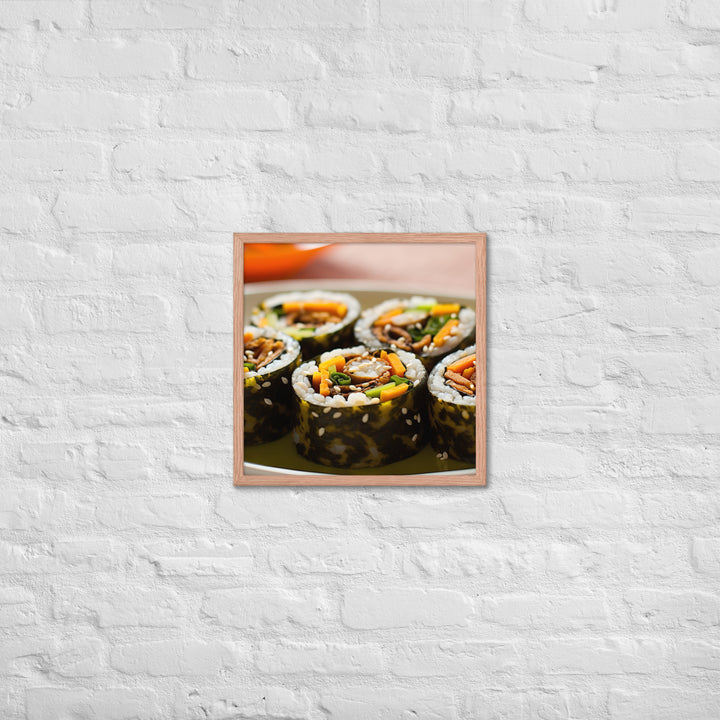 Kimbap Framed poster 🤤 from Yumify.AI