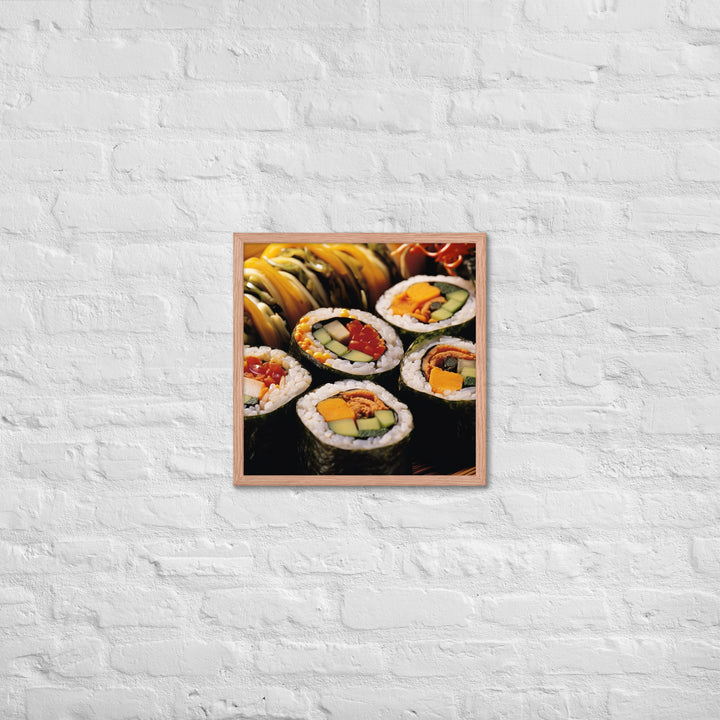 Kimbap Framed poster 🤤 from Yumify.AI