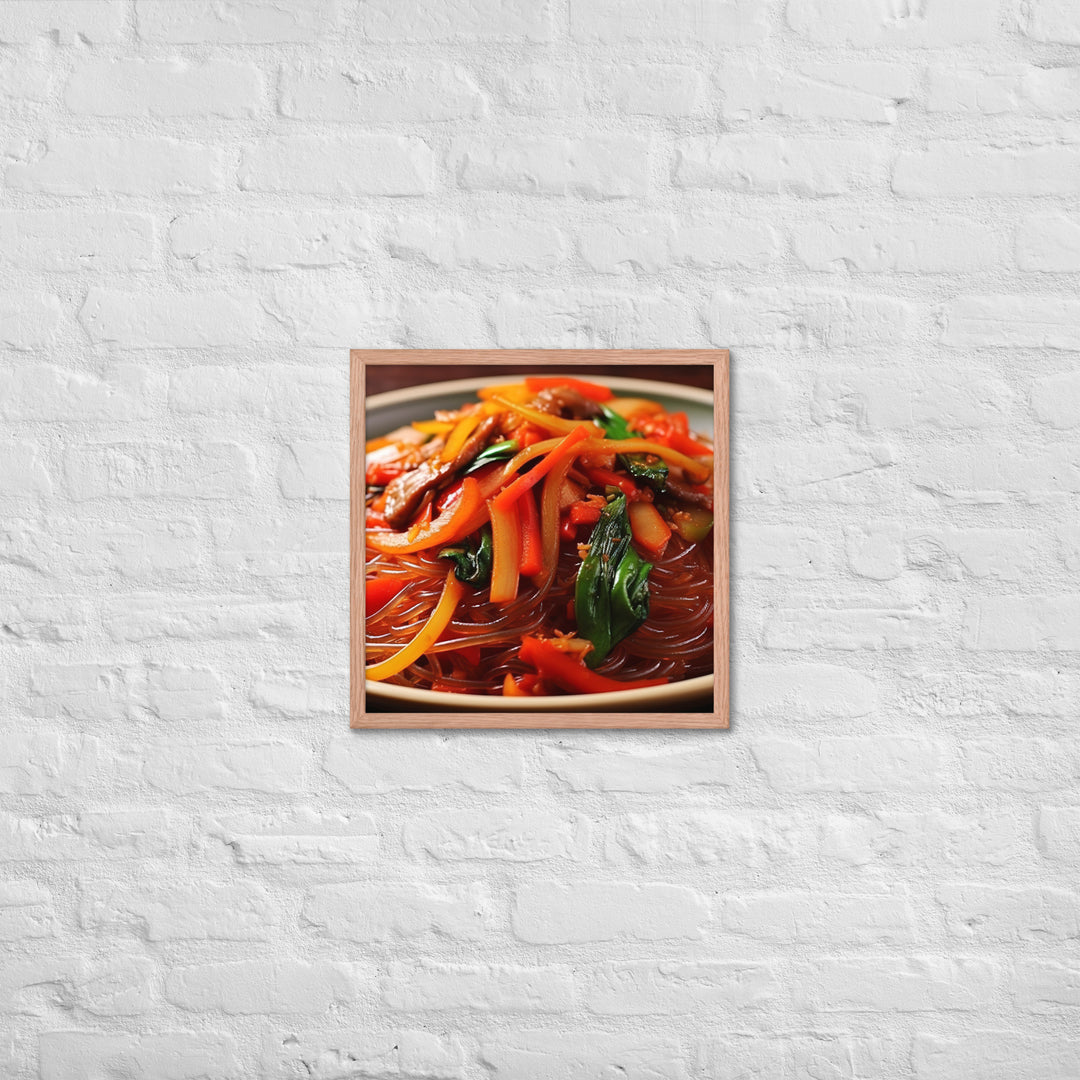 Japchae Framed poster 🤤 from Yumify.AI